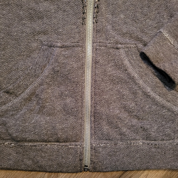 Wet Seal Zip Front Hoodie w/Embellishments Sz S - Picture 3 of 5